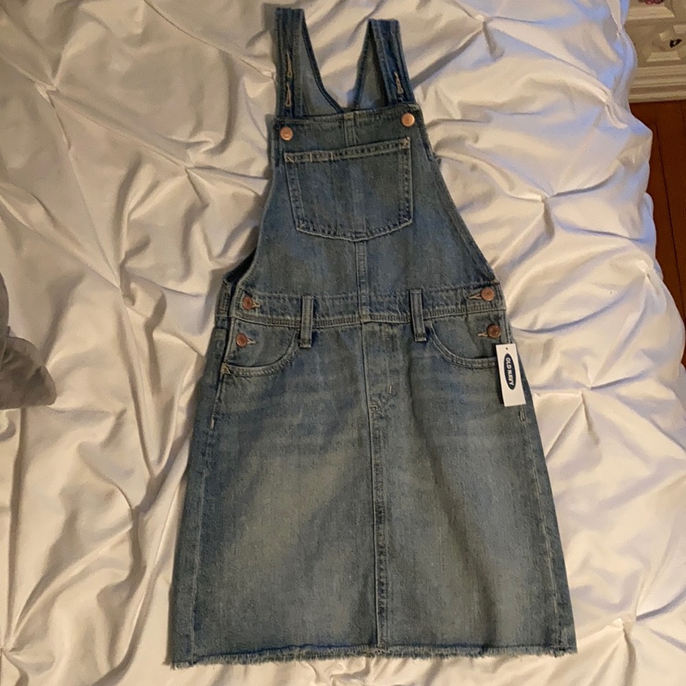 Girls Size 10-12 Overall Dress